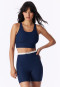 High Waist Biker Shorts Doppelripp admiral - SCHIESSER Active