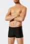 Badehose mit Reißverschluss-Tasche Wirkware recycelt feiner Streifen schwarz - Nautical Casual