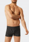 Costume da bagno retrò con tasca zip maglieria riciclata strisce nero - Nautical Casual