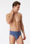 Slip da bagno in maglieria a righe bianco sporco - Classic Swim