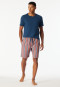 Bermuda in tessuto rosso chiaro a strisce - Mix+ Relax