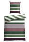 Bettwäscheset zweiteilig Renforcé grün gestreift - SCHIESSER Home