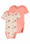 Bodies short sleeve 2-pack fine rib sunnies multi-colored - Natural Love