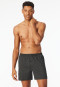 Boxershorts 2er-Pack Jersey uni / schwarz gemustert - Boxershorts Multipacks