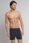Boxer in jersey di colore blu scuro a quadri - Dark Sapphire