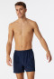 Boxer in jersey con motivo a quadri in blu scuro - Cotton Casuals