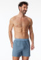 Boxer in cotone organico fantasia grigio-blu - Comfort Fit