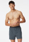 Boxershorts Organic Cotton gemustert graphit - Comfort Fit