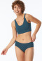 Bustino reversibile in petrolio - Casual Seamless