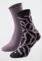 Damensocken 2er-Pack unifarben/gemustert mehrfarbig - Long Life Cool
