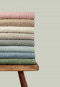 Lot de deux draps de douche 70x100 cm gris clair - SCHIESSER Home