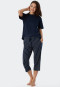 Pantaloni a 3/4 a righe, multicolore - Mix+Relax