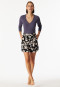 Pantalon court en viscose tissée Fleurs multicolores Mix+Relax