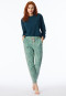 Hose lang Bündchen Blumen multicolor - Mix+Relax