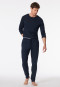 Long pants with midnight blue cuffs - Mix+Relax