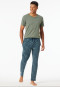 Hose lang khaki bedruckt - Mix+Relax