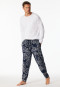 Pantaloni lunghi con stampa blu-bianco - SCHIESSER 150 Anni