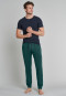 Pantalon d'intérieur long jersey bords-côtes vert foncé - Mix+Relax