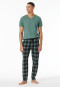 Lounge pants long Organic Cotton chequered multi-colored - Mix+Relax