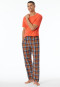 Loungehose lang Webware Organic Cotton Karos mehrfarbig - Mix+Relax