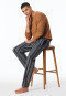 Pantaloni Lounge lunghi in tessuto cotone biologico a strisce multicolore - Mix+Relax