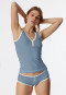 Micro-pants grigio-blu - Revival Agathe