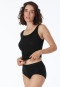 Midi-Slip Feinripp schwarz - Luxury