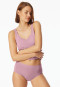 Midi panty 2-pack rosewood/ cream - Modal Essentials