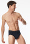 Mini slip fine interlock a strisce blu notte - Fine Interlock