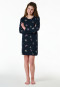 Camicia da notte manica lunga interlock dream motifs blu notte - Nightwear