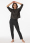 Pigiama oversize lungo 7/8 in modal color antracite - Modern Nightwear