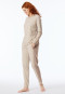 Pajamas long organic cotton ecru - Casual Nightwear