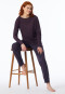 Pigiama con polsini lunghi a strisce multicolore - Comfort Nightwear