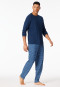 Pyjamas long dark blue - Casual Essentials
