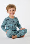 Pyjama long côtelé poignet dinosaure minéral - Kids Nightwear