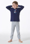Pyjama long chiens skateboard bleu foncé - Boys World