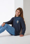 Pigiama con maglietta e leggings leopardati blu - Nightwear