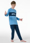 Pajamas long motif print light blue - Nightwear