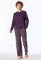 Pajamas long printed plum - selected! premium