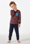 Pigiama lungo a righe blu scuro - Boys World