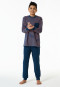 Pajamas long stripes orange - Nightwear