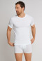 Maglia a manica corta in jersey elastico con scollo tondo di colore bianco - Long Life Soft