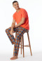 Tee-shirt à manches courtes Mix+Relax Organic Cotton rayures orange - Mix+Relax