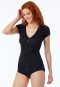 Maillot manches courtes noire - Revival Agathe