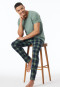 Shirt kurzarm V-Ausschnitt linde - Mix+Relax