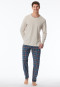 Shirt langarm beige meliert - Mix+Relax