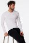 Shirt langarm Organic Cotton Rundhals weiß - 95/5