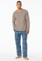 Shirt langarm V-Ausschnitt clay - Mix+Relax