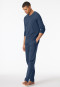 Shirt langarm V-Ausschnitt royal - Mix+Relax