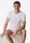Maglia a manica corta in jersey elastico con scollo tondo di colore bianco - Long Life Soft